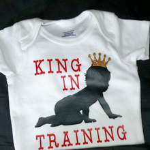 Cargar imagen en el visor de la galería, Custom Infant/Baby Onesie- King In Training- Queen In Training- Custom Baby Onesies- Custom Kids Tshirts - Unique Onesies- Adorable Onesie
