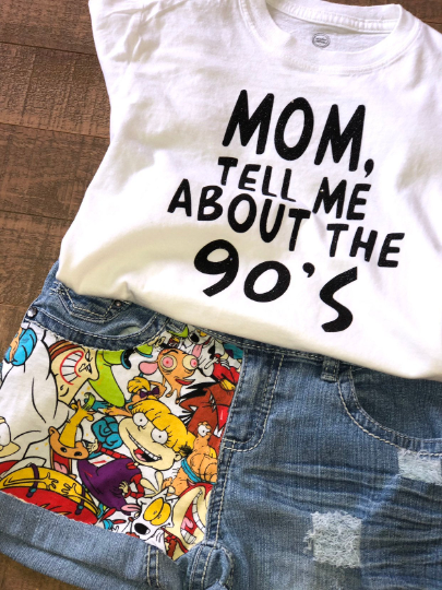 Rugrats Cartoon Inspired Custom Onesie or TShirt- 90s Cartoon Shirts- Baby Girl/ Baby Boy Custom Tshirts- Personalized Kids Tshirts
