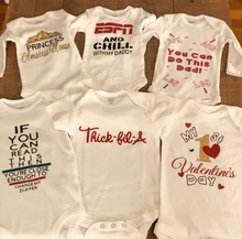 Load image into Gallery viewer, Cute- Funny- Custom Baby Onesies- Baby Bodysuits- Baby Girl- Baby Boy Clothes- Custom Birthday Onesies- Custom Birthday Shirts- Baby Shower
